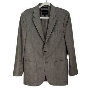 Banana Republic Men’s Tailored-Fit Melton Superfine Wool Blazer Charcoal 38R